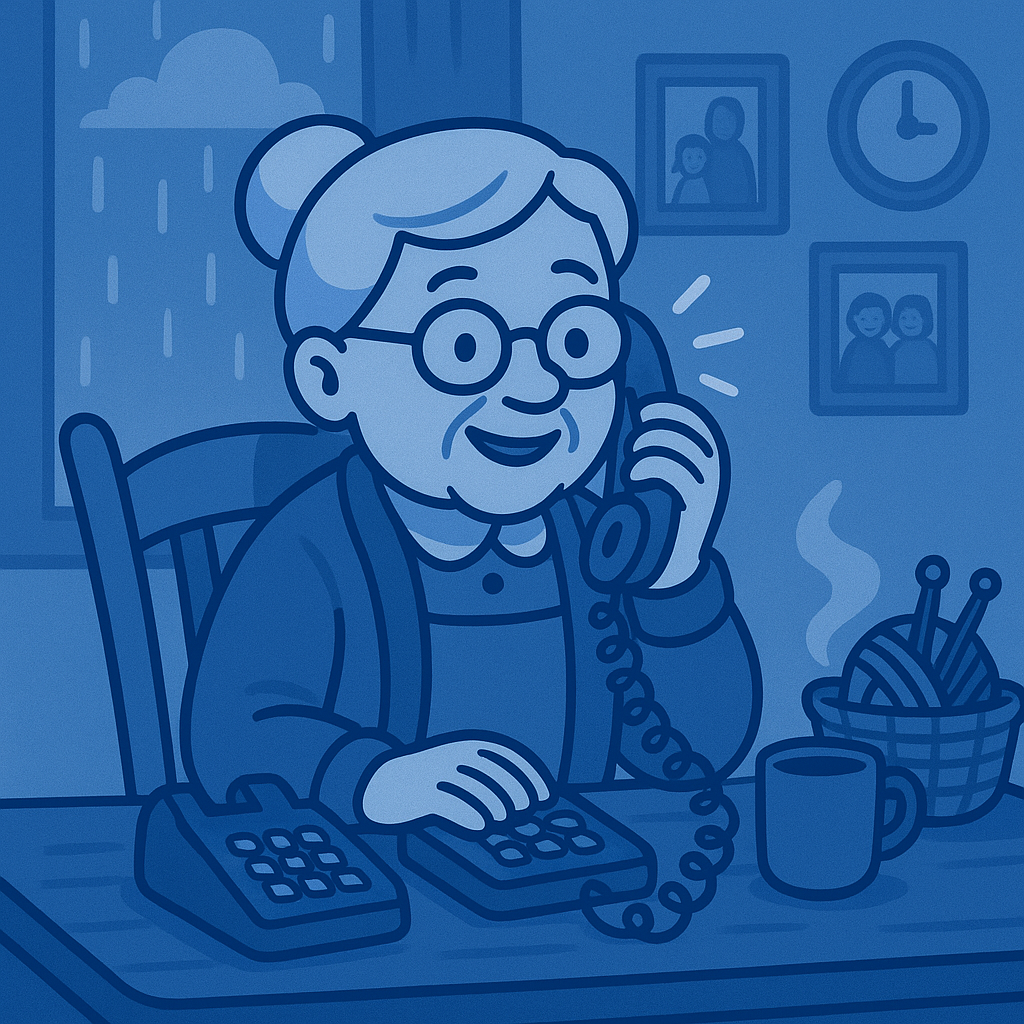 Keep the landline number she loves